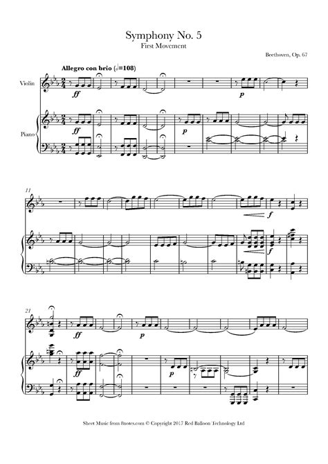 beethoven symphony 5 1st movement